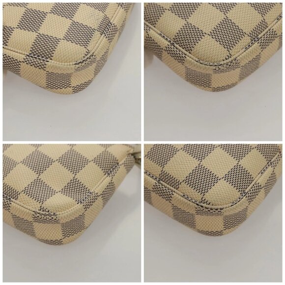 LOUIS VUITTON Damier Azur Mini Pochette Accessoires Pouch N63005 Auth sw224 - Picture 16 of 16